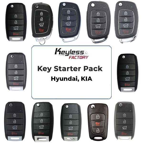 Remote Keys STARTER Pack / Hyundai, KIA / Flip Keys (AFTERMARKET)