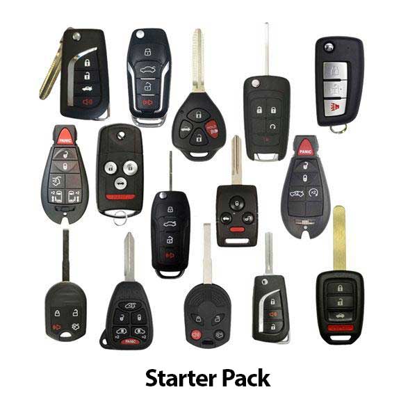 Remote Keys STARTER Pack - Flip Keys, FOBIKS, Remote Head Keys (61 Pieces - AFTERMARKET)