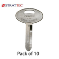 Ford / Mercury H52 / 321212 Mechanical Key (Strattec) (Pack Of 10)