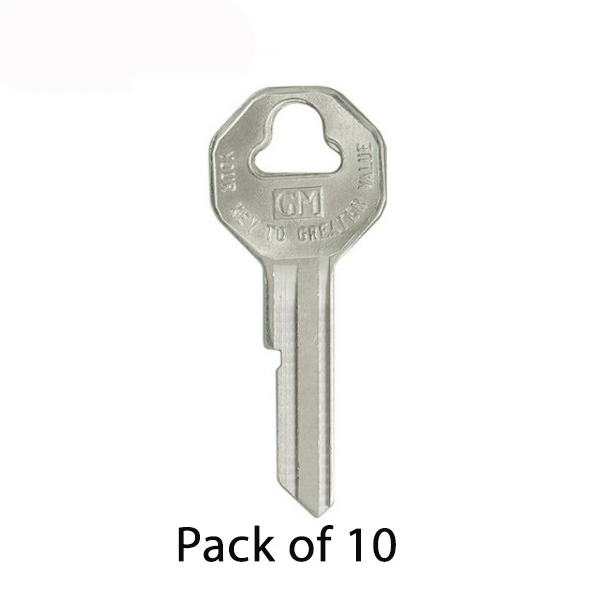 GM B10 / 32318 Mechanical Key (Strattec) (Pack Of 10)