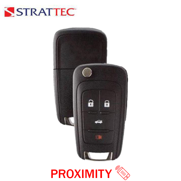 2010-2017 Chevrolet / 4-Button Flip Key / PN: 5912543 / OHT01060512 / HU100 / PEPS (Strattec)