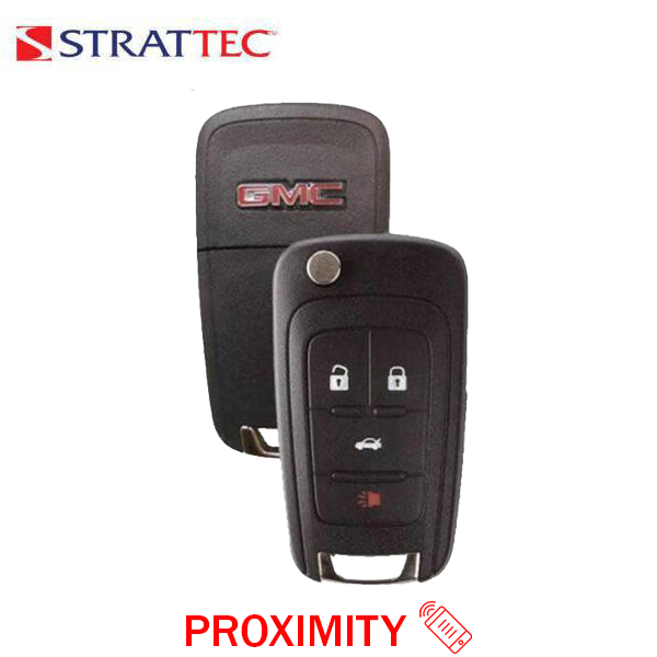 2010-2021 GMC Terrain / 4-Button Flip Key / PN: 5912547 / OHT01060512 / HU100 / PEPS (Strattec)