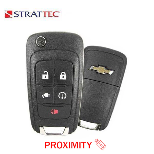 2011-2015 Chevrolet Volt / 5-Button Flip Key w/ Plug-In / PN: 5920157 / OHT05918179 / PEPS (Strattec)