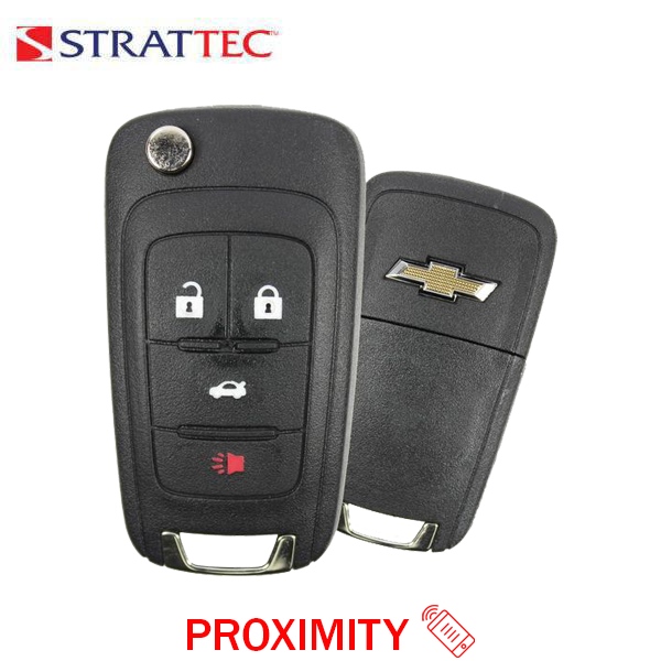 2015-2018 Chevrolet Cruze / 4-Button Flip Key / PN: 5921872 / OHT05918179 / HU100 / PEPS (Strattec)