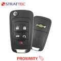 2014-2020 Chevrolet GM / 5-Button Flip Key / PN: 5921873 / OHT05918179 / HU100 / PEPS (Strattec)