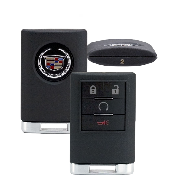 2007-2014 Cadillac Escalade / 4-Button Keyless Entry Remote / PN: 5923886 / OUC6000066 (Strattec) (Driver 2)