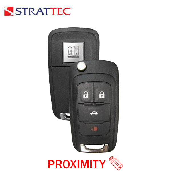 2010-2017 Chevrolet Buick / 4-Button Remote Flip Key / PN: 5927057 / OHT05918179 / HU100 / PEPS (Strattec)