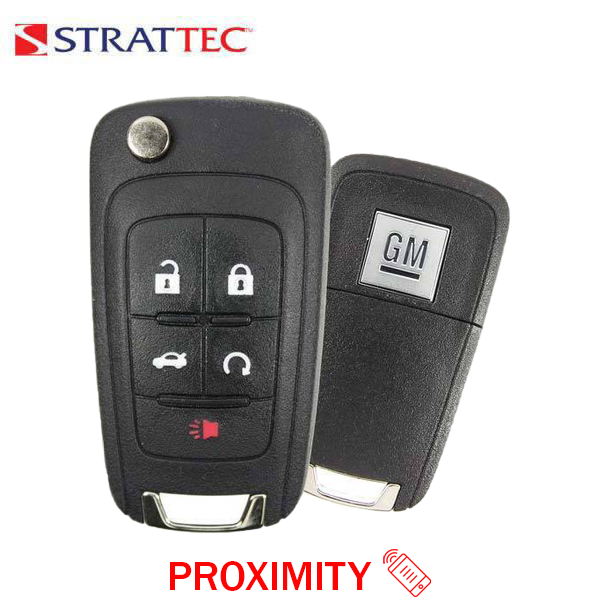 2010-2017 GM / Chevrolet / Buick / 5-Button Flip Key / PN: 5927058 / OHT05918179 / HU100 / PEPS (Strattec)