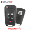 2010-2017 GM / Chevrolet / Buick / 5-Button Flip Key / PN: 5927058 / OHT05918179 / HU100 / PEPS (Strattec)