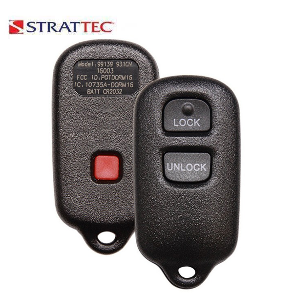 1999-2008 Toyota / 3-Button Keyless Entry Remote / PN: 5931640 / GQ43VT14T (Strattec)