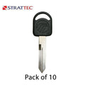 Ford / Lincoln / Mercury H75-P / 597037 Mechanical Plastic Head Key (Strattec) (Pack Of 10)