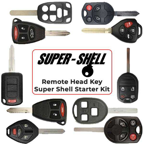 Super Shell Starter Kit - 40 Remote Head Key Shells