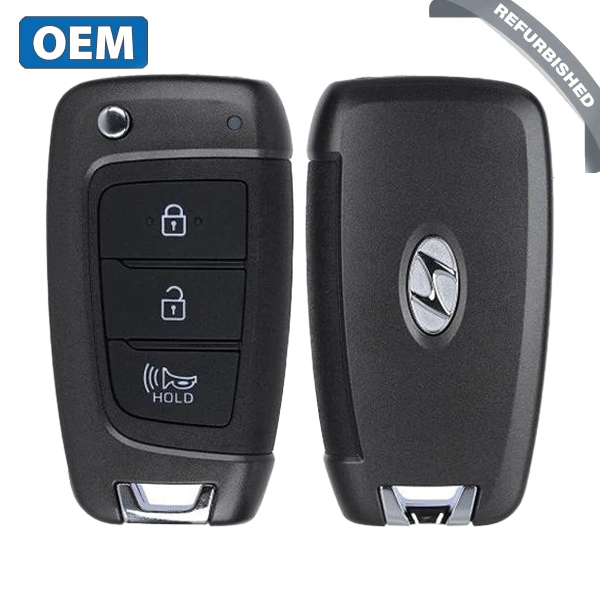2018-2022 Hyundai Santa Fe / 3-Button Flip Key Remote / PN: 95430-S2300 / TQ8-RKE-4F41 (OEM Refurb)
