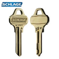 Schlage - Key Blank - Embossed - C123 Keyway - 6 Pin - Brass Finish