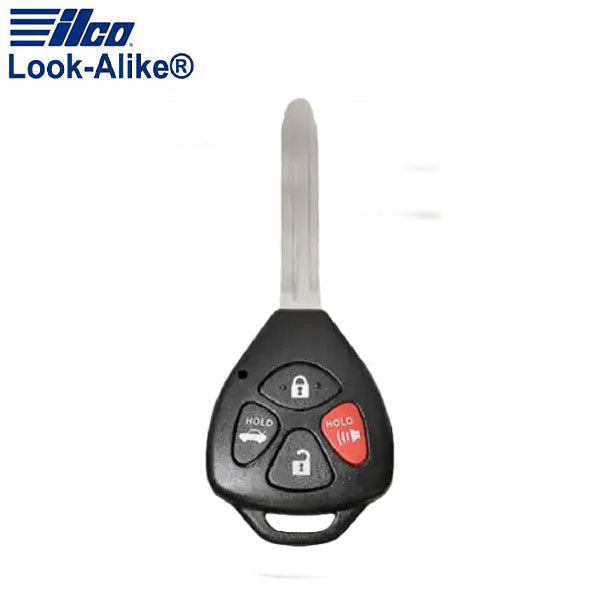 Ilco - 2007-2011 Toyota - TOY-RHK4B1 - 4-Button Remote Head Key SHELL (AFTERMARKET)