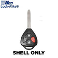 Ilco - 2007-2011 Toyota - TOY-RHK4B1 - 4-Button Remote Head Key SHELL (AFTERMARKET)