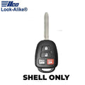 Ilco - 2013-2018 Toyota RAV4 - TOY-RHK4B2 - 4-Button Remote Head Key SHELL (AFTERMARKET)