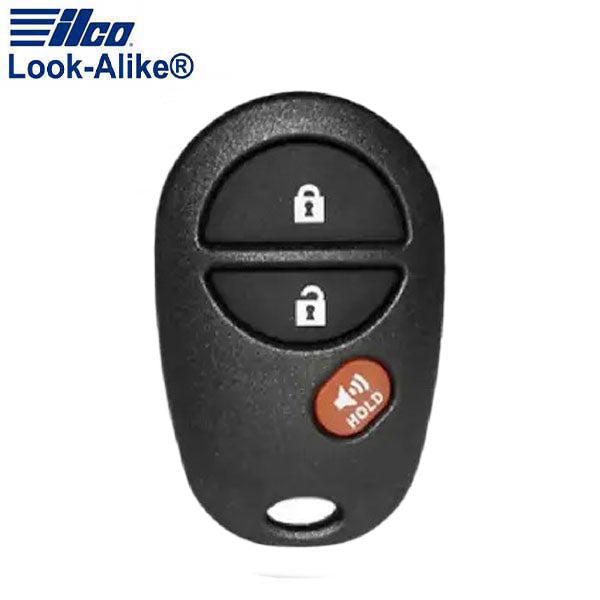 Ilco - 2004-2017 Toyota - TOY-RKE3B1 - 3-Button Keyless Entry Remote SHELL (AFTERMARKET)