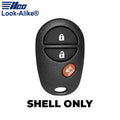 Ilco - 2004-2017 Toyota - TOY-RKE3B1 - 3-Button Keyless Entry Remote SHELL (AFTERMARKET)