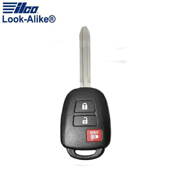 Ilco - 2013-2019 Toyota - TOY-RKH3B1 - 3-Button Remote Head Key SHELL (AFTERMARKET)