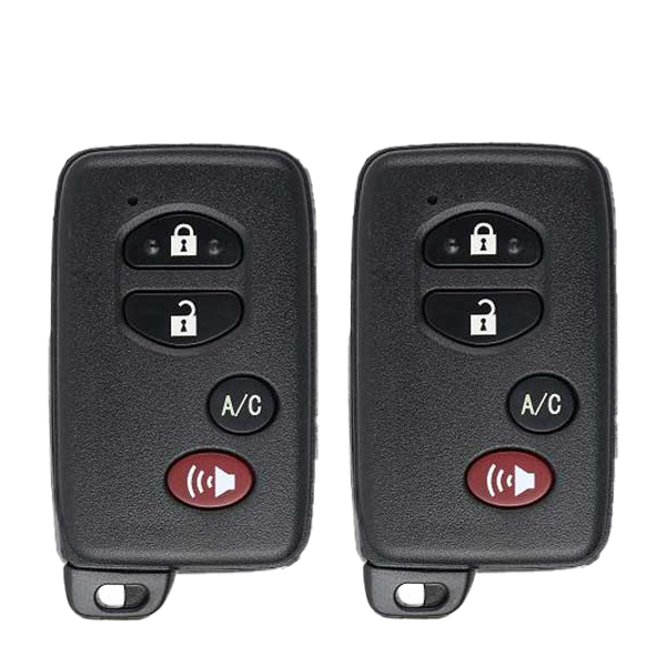 2 x 2010-2011 Toyota Prius / 4-Button Smart Key / PN: 89904-47420 / HYQ14AAB (E Board) (AFTERMARKET) (Bundle of 2)