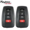 2 x 2019 Toyota Avalon / 4-Button Smart Key / HYQ14FBE / 0410 (AFTERMARKET) (Pack Of 2)