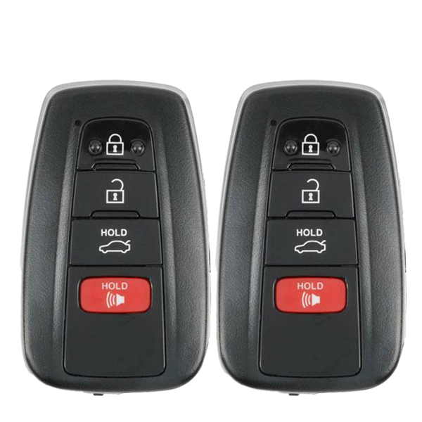 2 x 2019 Toyota Avalon / 4-Button Smart Key / HYQ14FBE / 0410 (AFTERMARKET) (Pack Of 2)