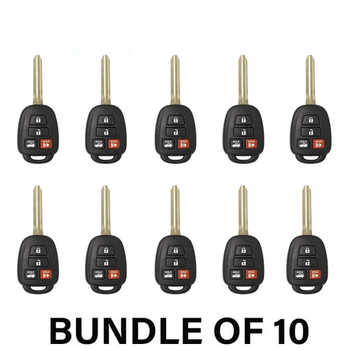 10 x 2014-2018 Toyota Camry / 4-Button Remote Head Key / HYQ12BDM (H Chip) (AFTERMARKET) (BUNDLE OF 10)