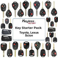 Remote Keys STARTER Pack / TOYOTA - LEXUS - SCION / Flip Keys, Remote Head Keys (AFTERMARKET)