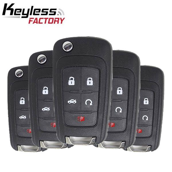 5 x 2010-2020 GM / 5-Button Flip Key / OHT01060512 (Pack of 5)