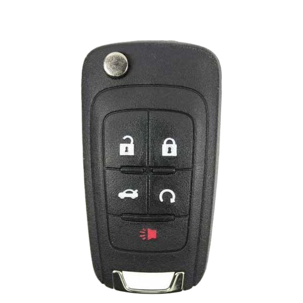 2014-2017 Chevrolet / 5-Button Flip Key / PN: 13586490 / KR55WK50073 (OEM Recase)