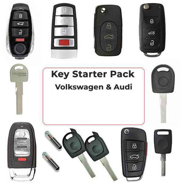 VW / Audi  Keys Complete  Starter Pack (ALL YEARS) - for VVDI2 / IM608 / ACDP