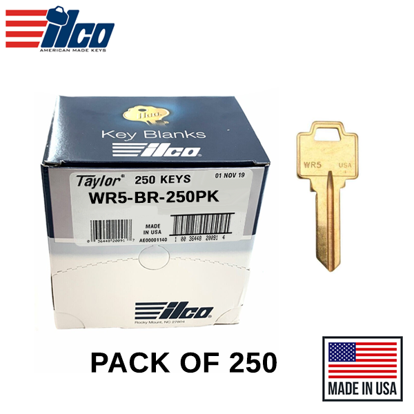 Ilco - WR5-BR WEISER Key Blank - 250 Pack