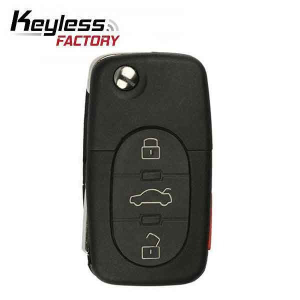 1998-2002 VW / 4-Button Flip Key / HLO1J0959753F / (AFTERMARKET)