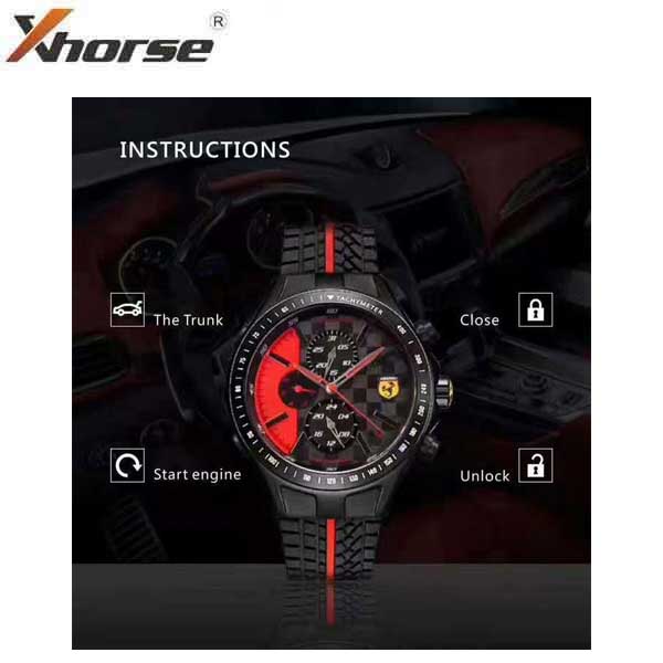 Xhorse - Quartz Universal Smart Key Watch Remote w/ Trunk & Remote Start - Program Your Car Remote To Your Watch