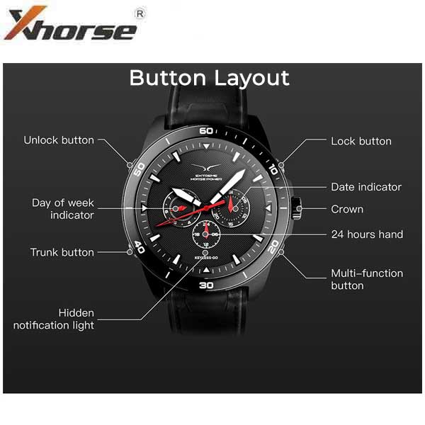 Xhorse - SW-007 - Navy Blue - Universal Smart Key 3-Button Remote Watch