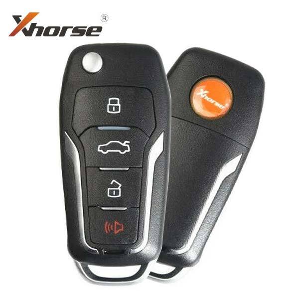 Xhorse VVDI Super Remote / Ford Style / 4-Button Universal Flip Key w/ Super Chip
