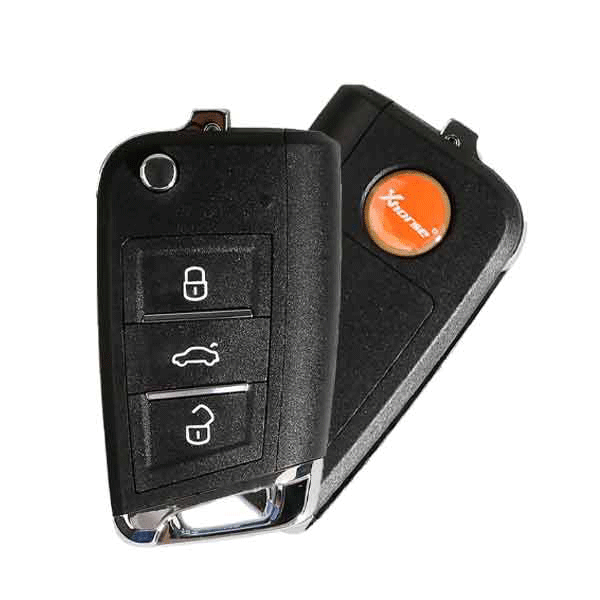 Universal VW MQB Style / 3-Button / Remote Flip Key for VVDI Key Tool – (Wired) (Xhorse)