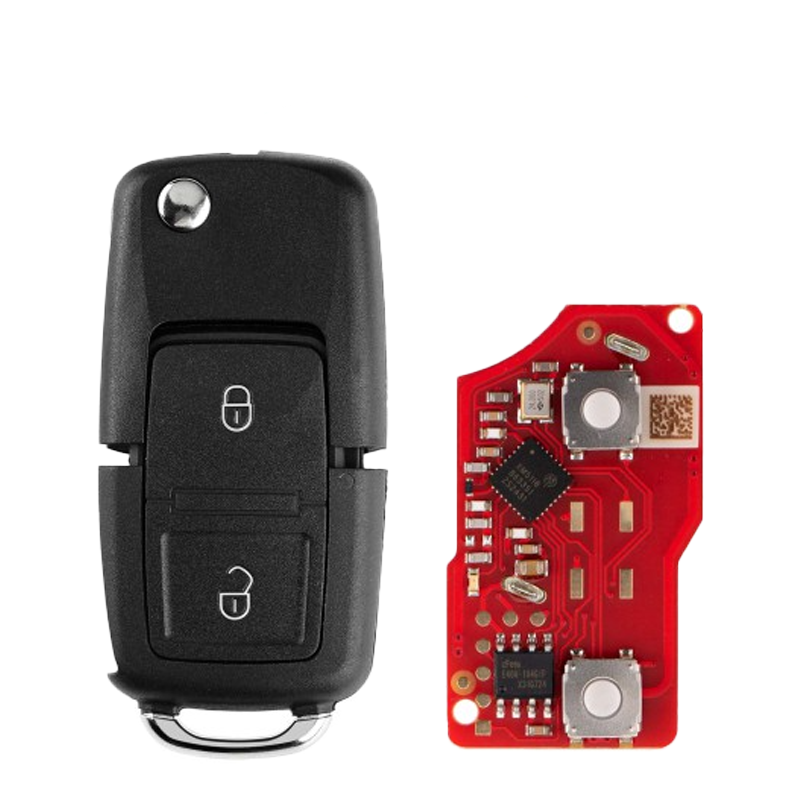 Xhorse - XKB528EN VW B5 Style 2nd Generation Wired Remote Black 2 Buttons Replacing XKB508EN