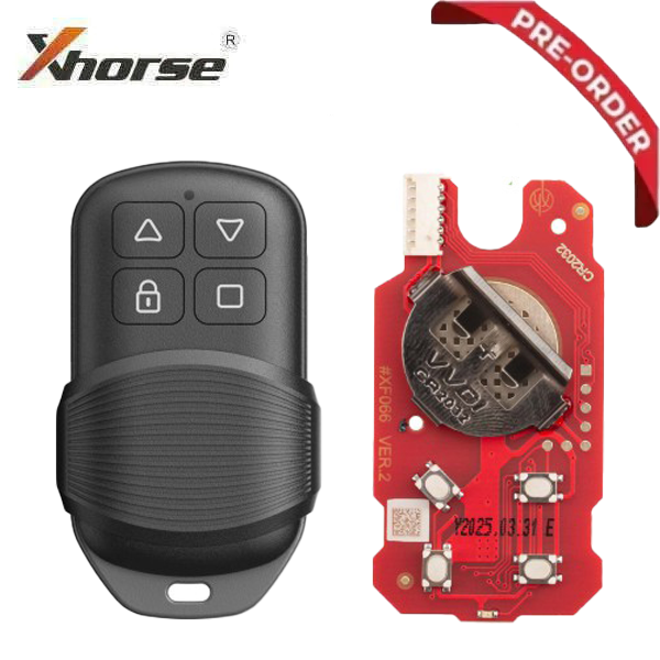 Xhorse - XKGHG3EN - 2nd Generation - 4-Button Universal Universal Remote Flip Key For VVDI Key Tools (Wired) (Replacemen
