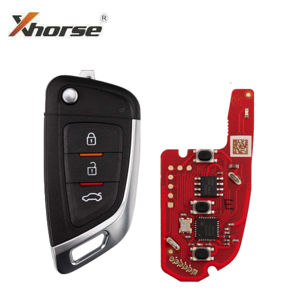 Knife Style / - XKKF05EN - 3-Button Universal Remote Flip Key for VVDI Key Tool (Wired) (Replacement For XKKF02EN)