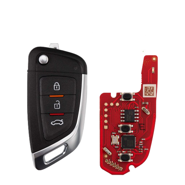 Knife Style / - XKKF05EN - 3-Button Universal Remote Flip Key for VVDI Key Tool (Wired) (Replacement For XKKF02EN)