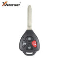 Xhorse - Toyota Style / 4-Button Universal Remote Head Key for VVDI Key Tools (Wired)