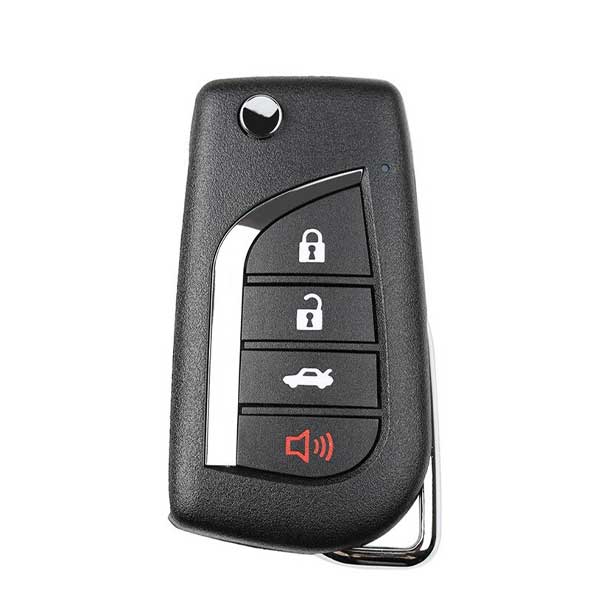 Xhorse - Toyota Style / 4-Button Universal Remote Flip Key for VVDI Key Tools (Wired)