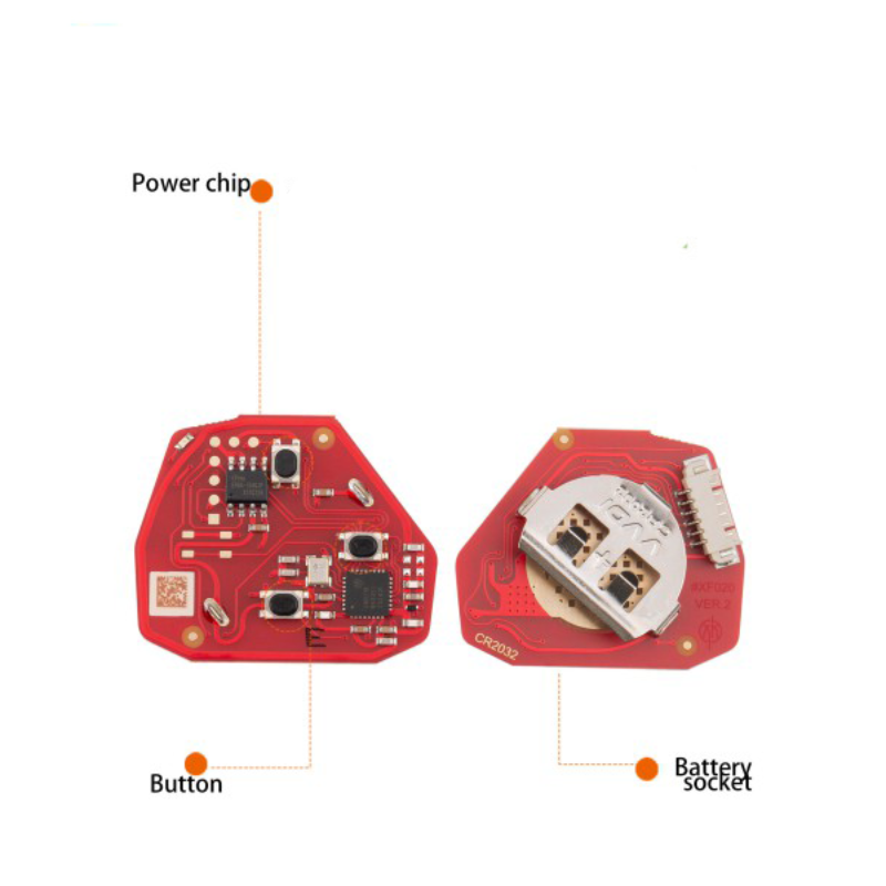 Xhorse - XKTO24EN - Toyota Style / 3-Button Universal Remote Head Key for VVDI Key Tools - XM5118 Chip - (Wireless) (Rep