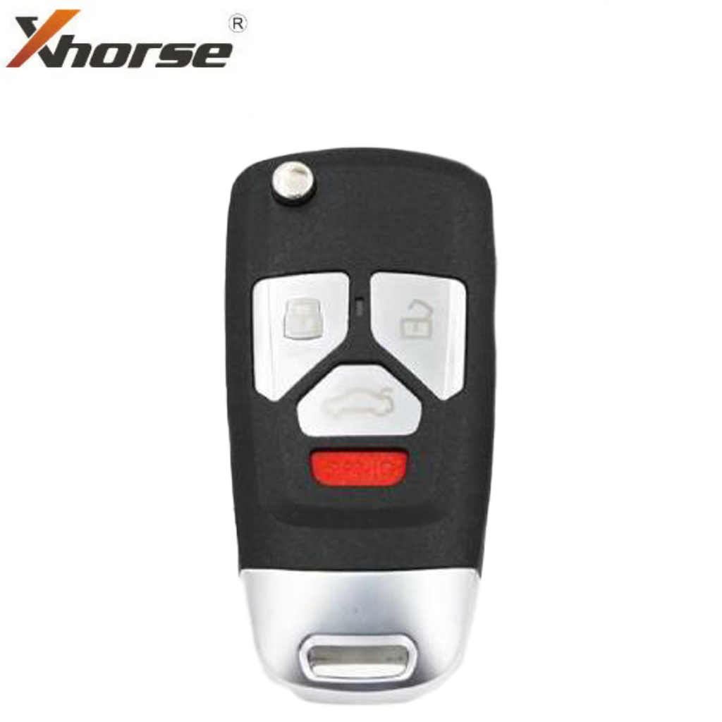 Audi Style / XNAU22EN / 4-Button Universal Remote Flip Key / VVDI Key Tool (Wireless)