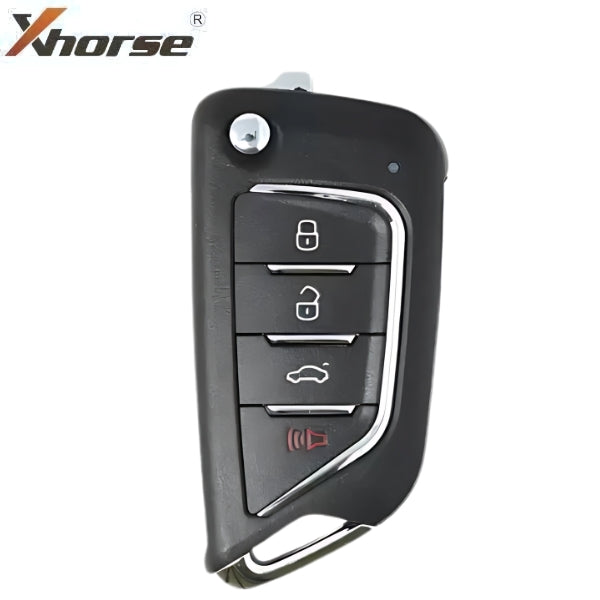 Xhorse - Cadillac Style / 4-Button Universal Remote Flip Key for VVDI Key Tool (Wired)