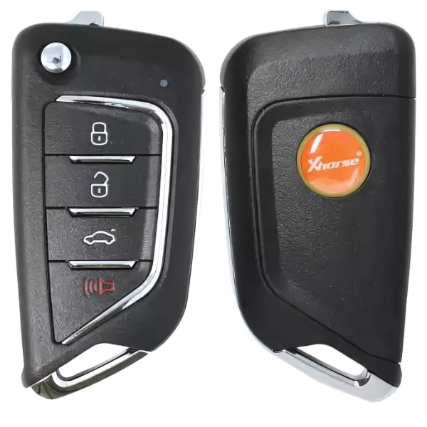 Xhorse - Cadillac Style / 4-Button Universal Remote Flip Key for VVDI Key Tool (Wired)