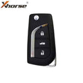Xhorse - Toyota / 3 Buttons / 2nd Generation Wired Remote Flip Key w/ New XM5118 Chip (Replacement For XKTO00EN)