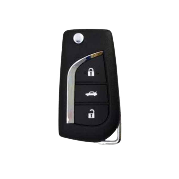 Xhorse - Toyota / 3 Buttons / 2nd Generation Wired Remote Flip Key w/ New XM5118 Chip (Replacement For XKTO00EN)